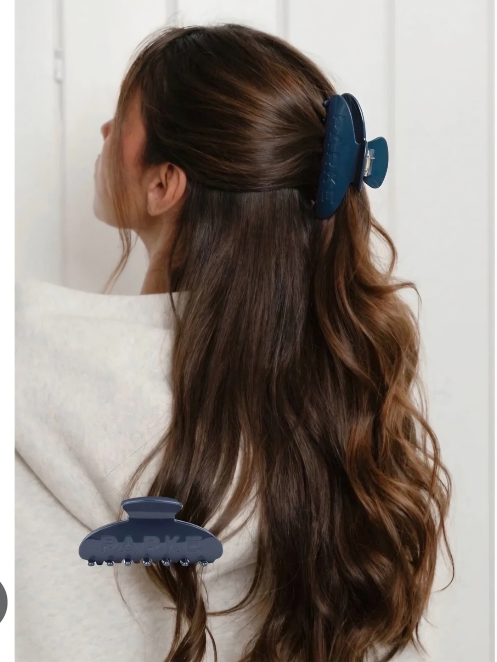 Parke Indigo Blue Hair Claw Clip for Women